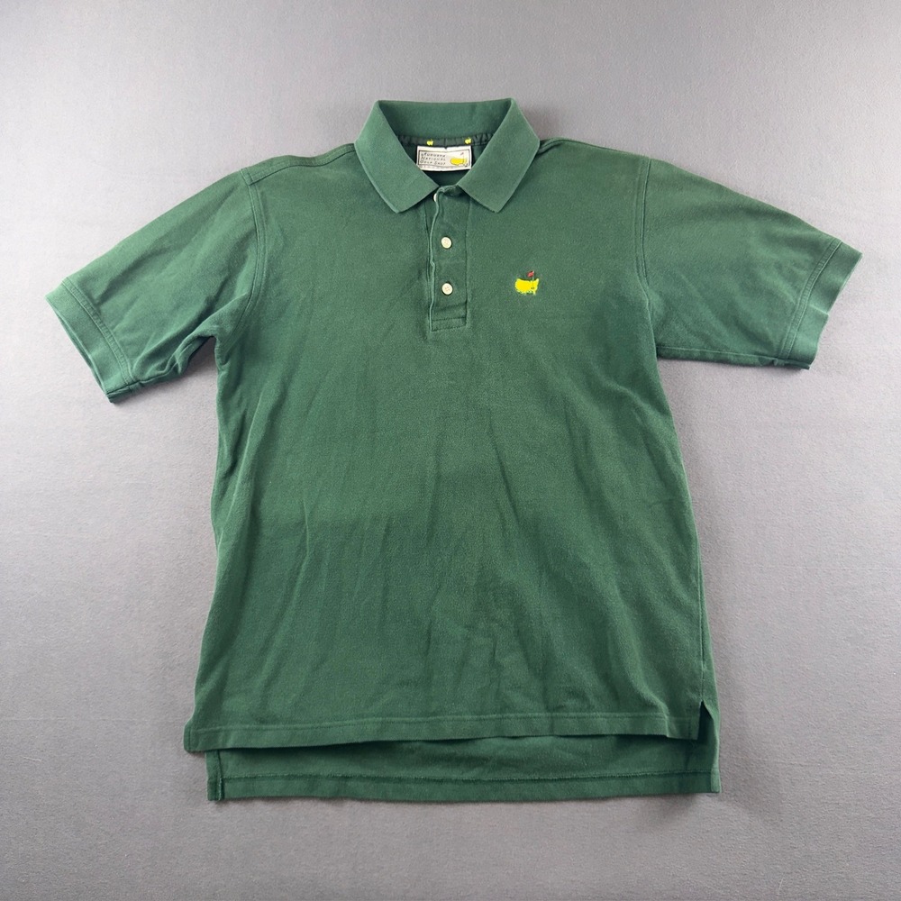 Slazenger Augusta National Golf Shop Masters Green Polo Shirt Mens Small Logo